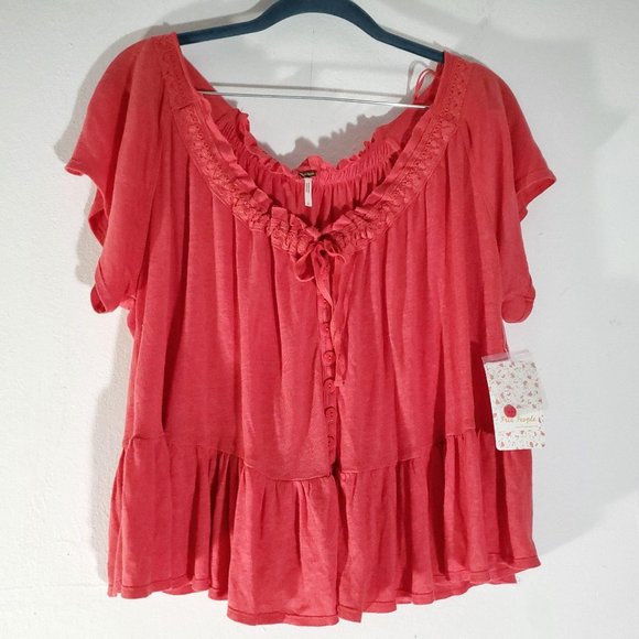 Free People Charlie Tee Camelia S - Picture 4 of 9